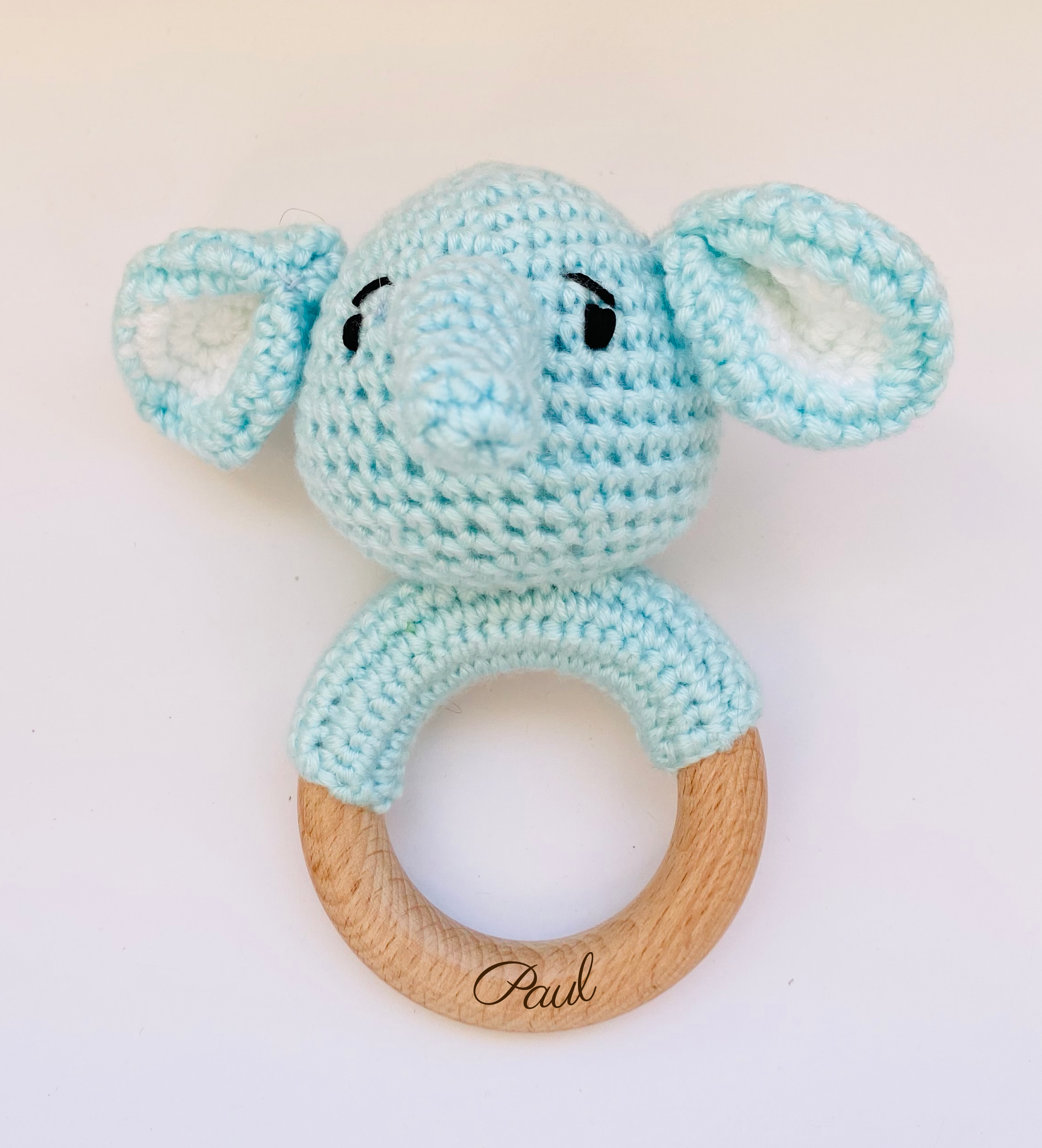 Crochet rattle for babies