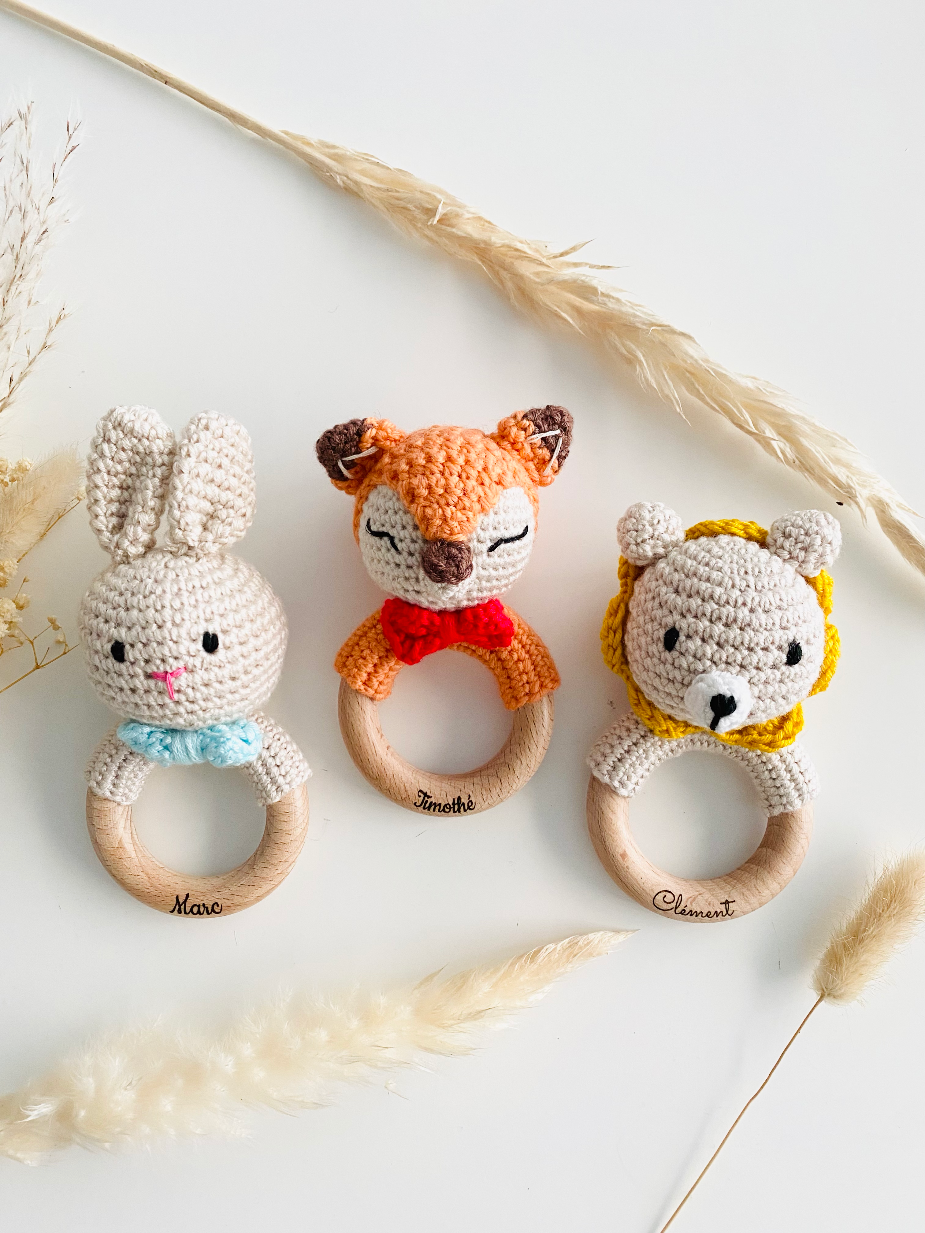 Crochet rattle for babies