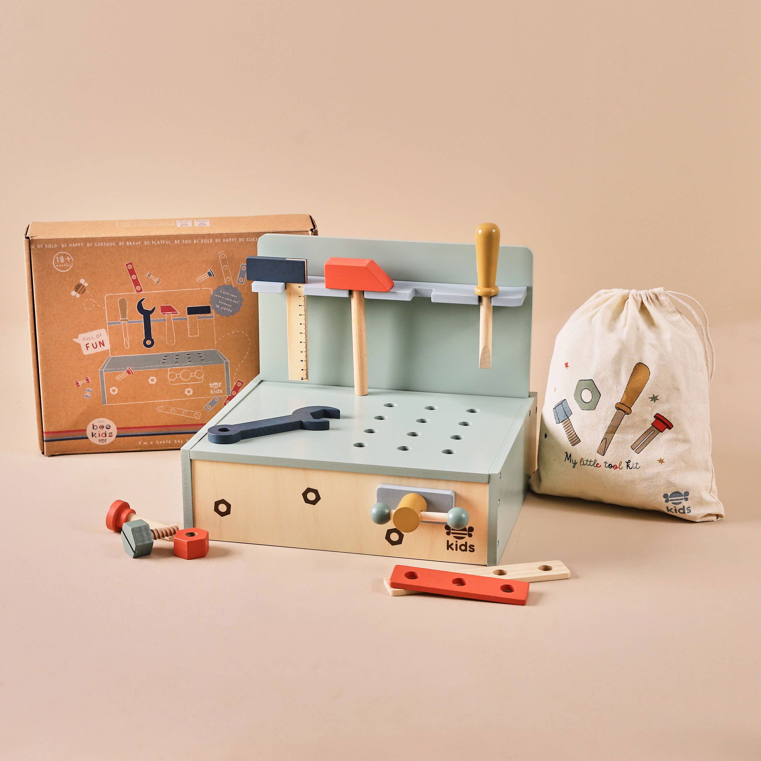 Just Bee Kids Wooden Tool Bench FSC®