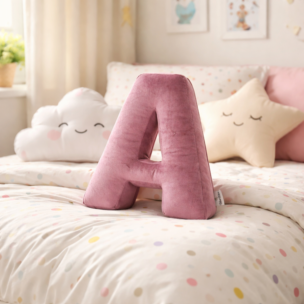 Velvet Letter Pillow (Premium)