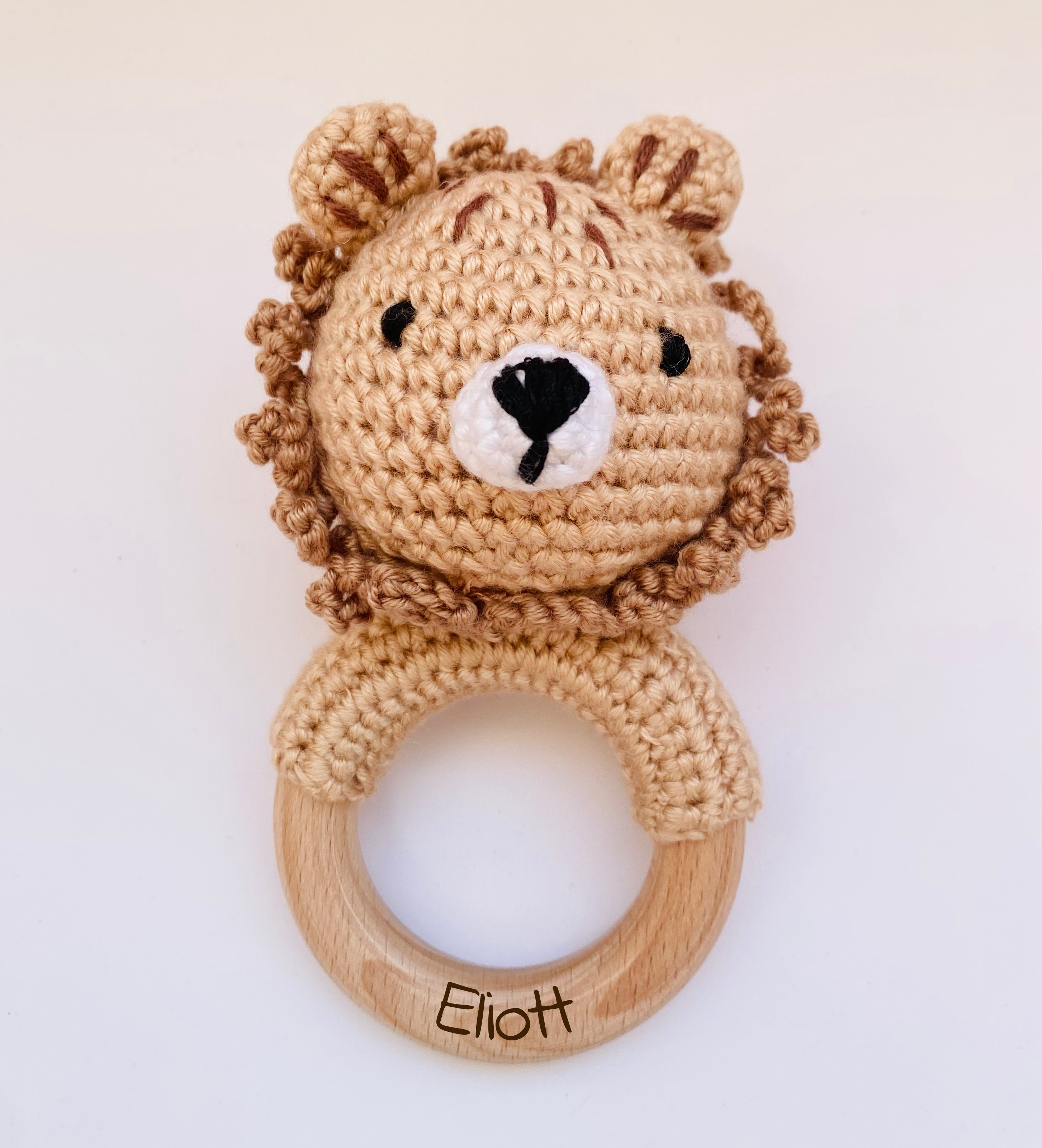 Crochet rattle for babies