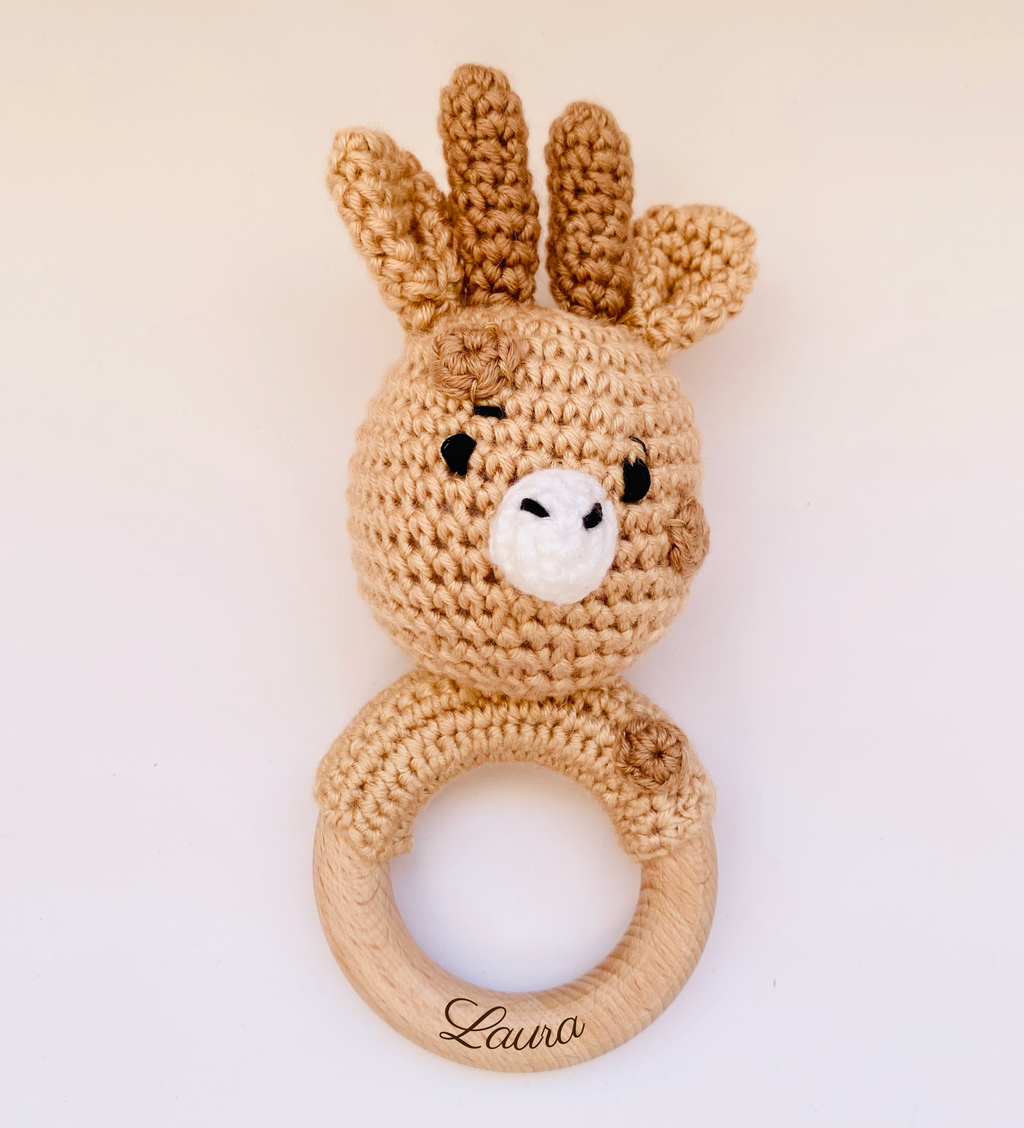Crochet rattle for babies
