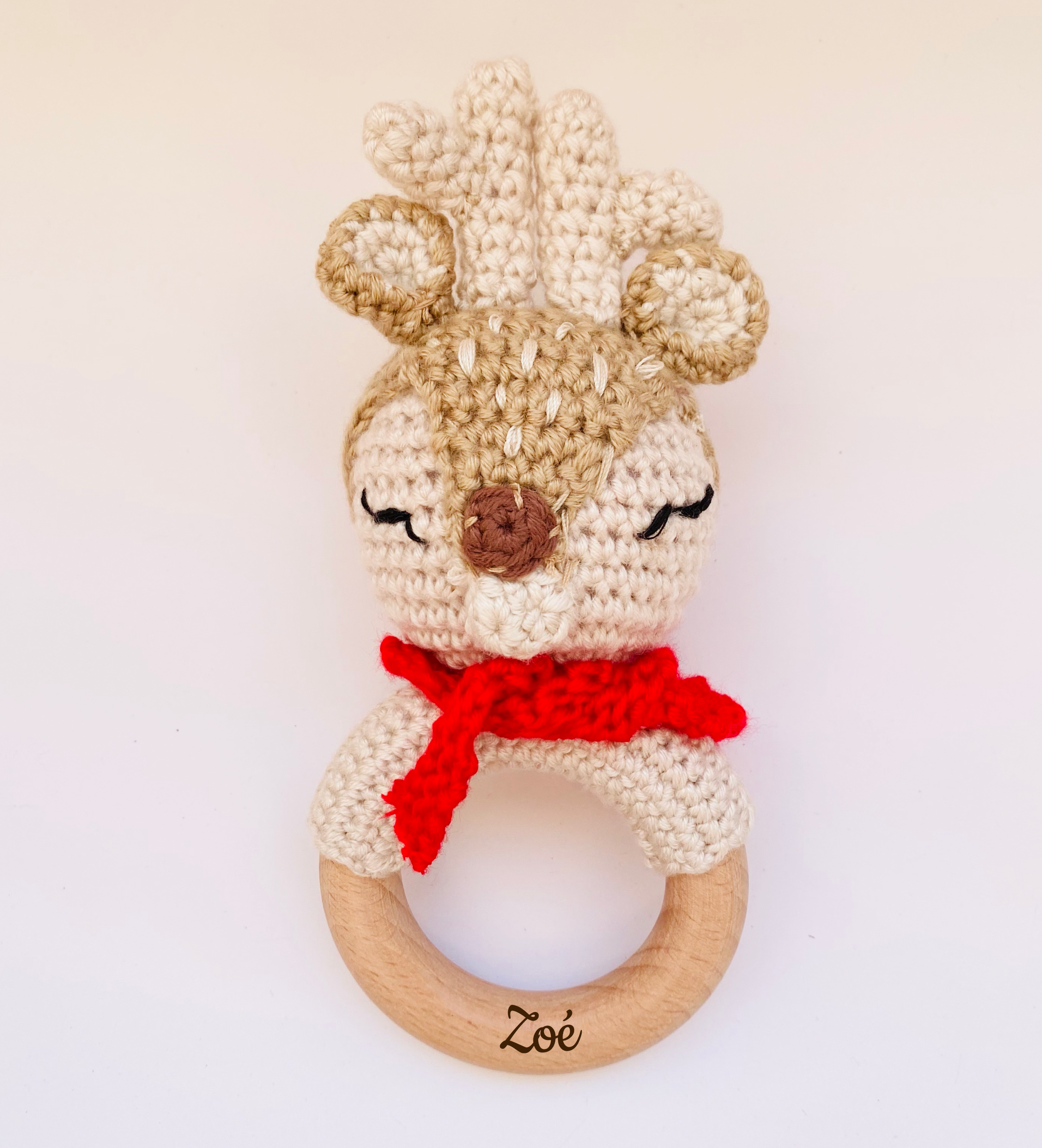 Crochet rattle for babies
