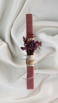 Blush Rose Candle with Dried Flowers