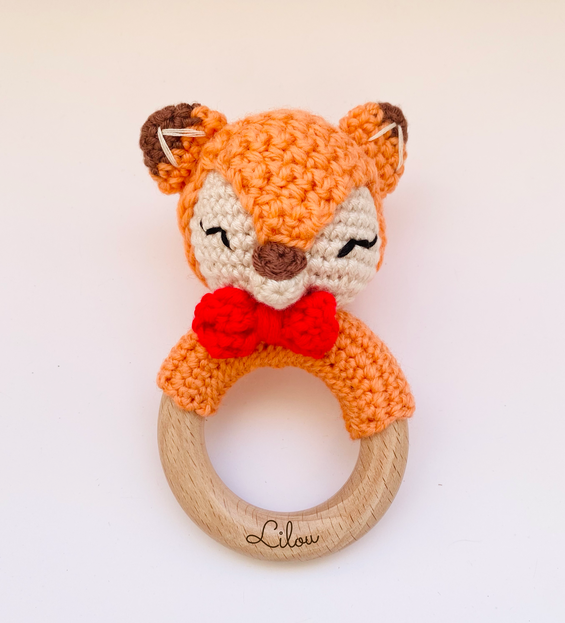 Crochet rattle for babies