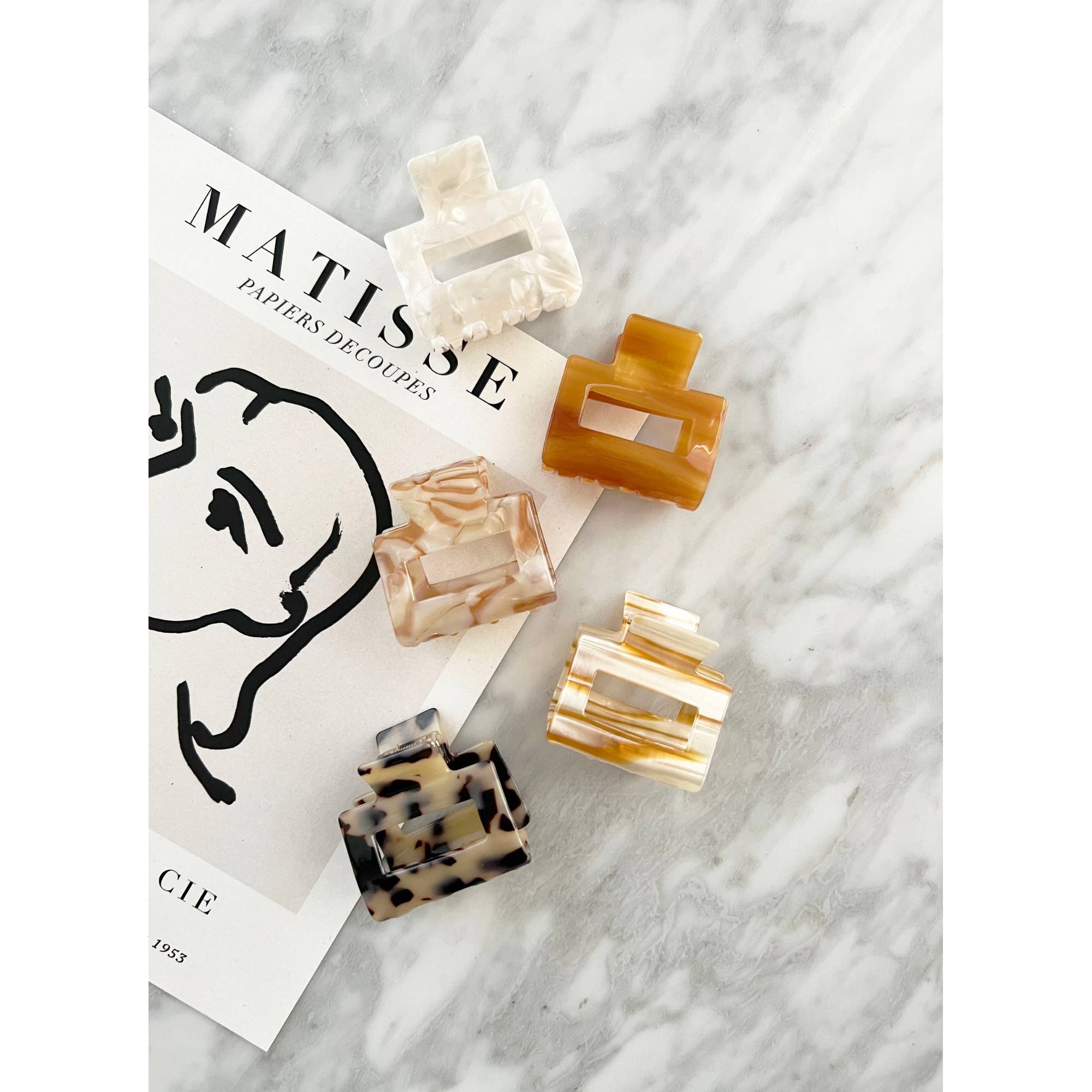 2-Inch Acetate Tortoise Hair Clips - CAMILA