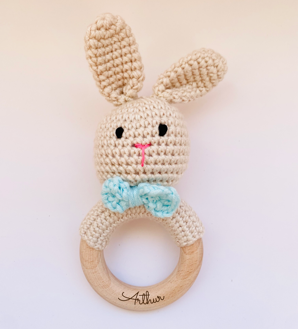 Crochet rattle for babies