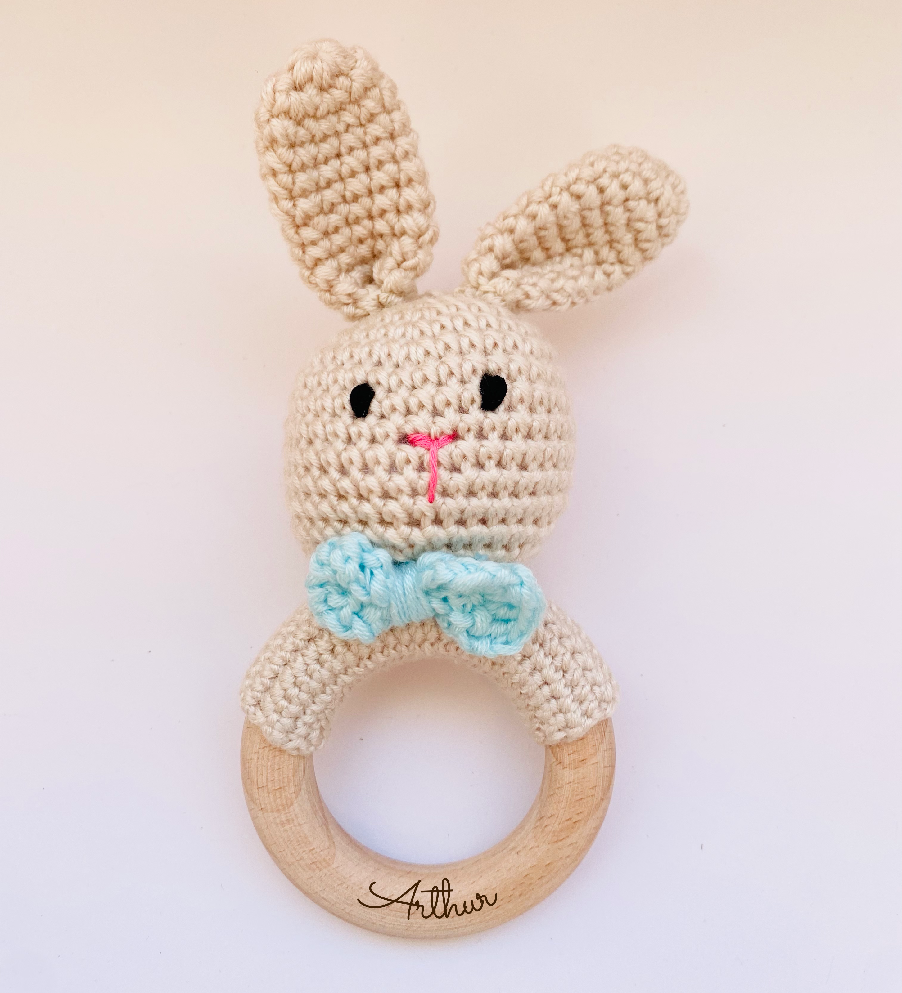 Crochet rattle for babies