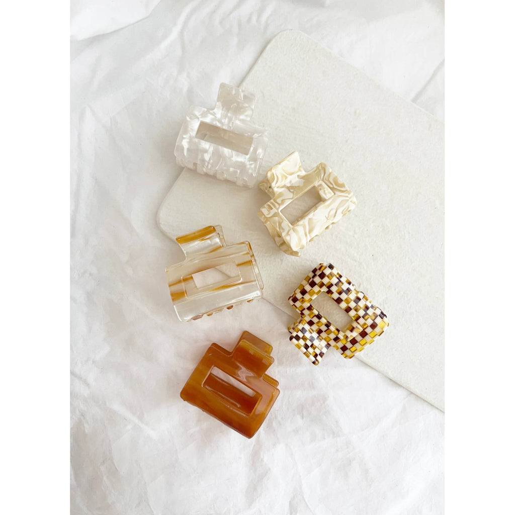 2-Inch Acetate Tortoise Hair Clips - CAMILA