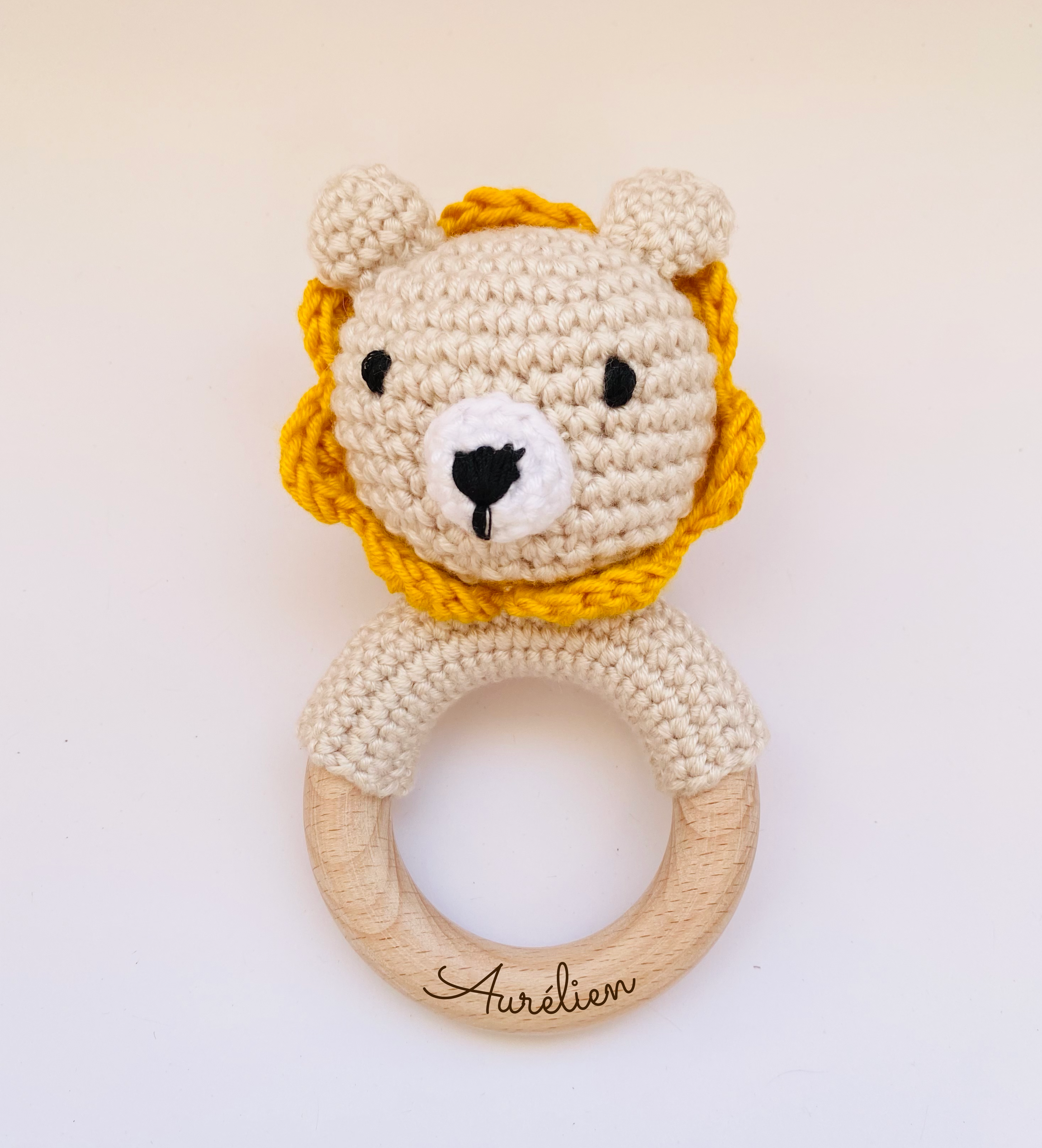 Crochet rattle for babies