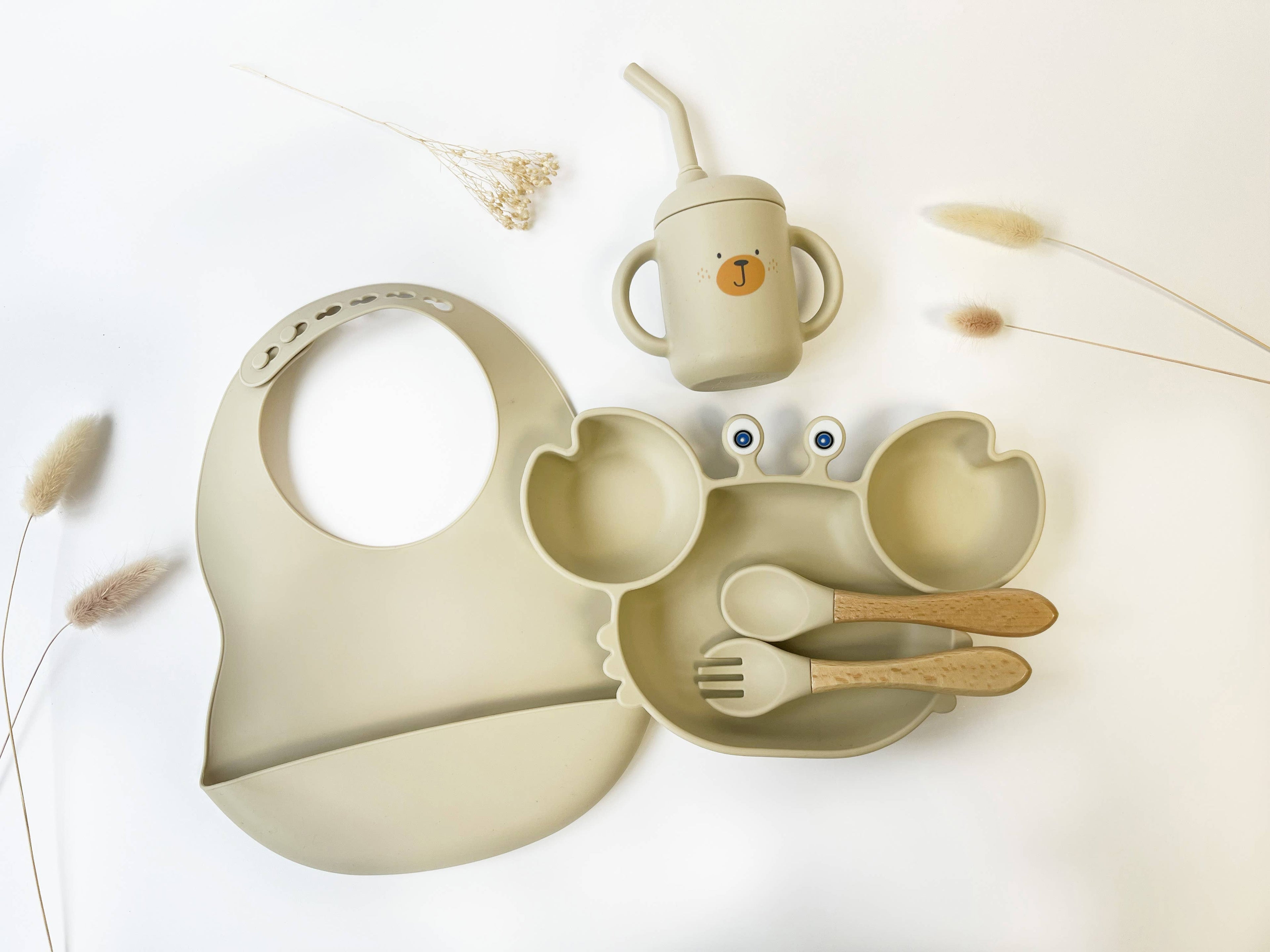 Meal pack+bib+straw glass for children