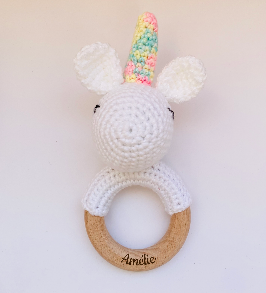 Crochet rattle for babies