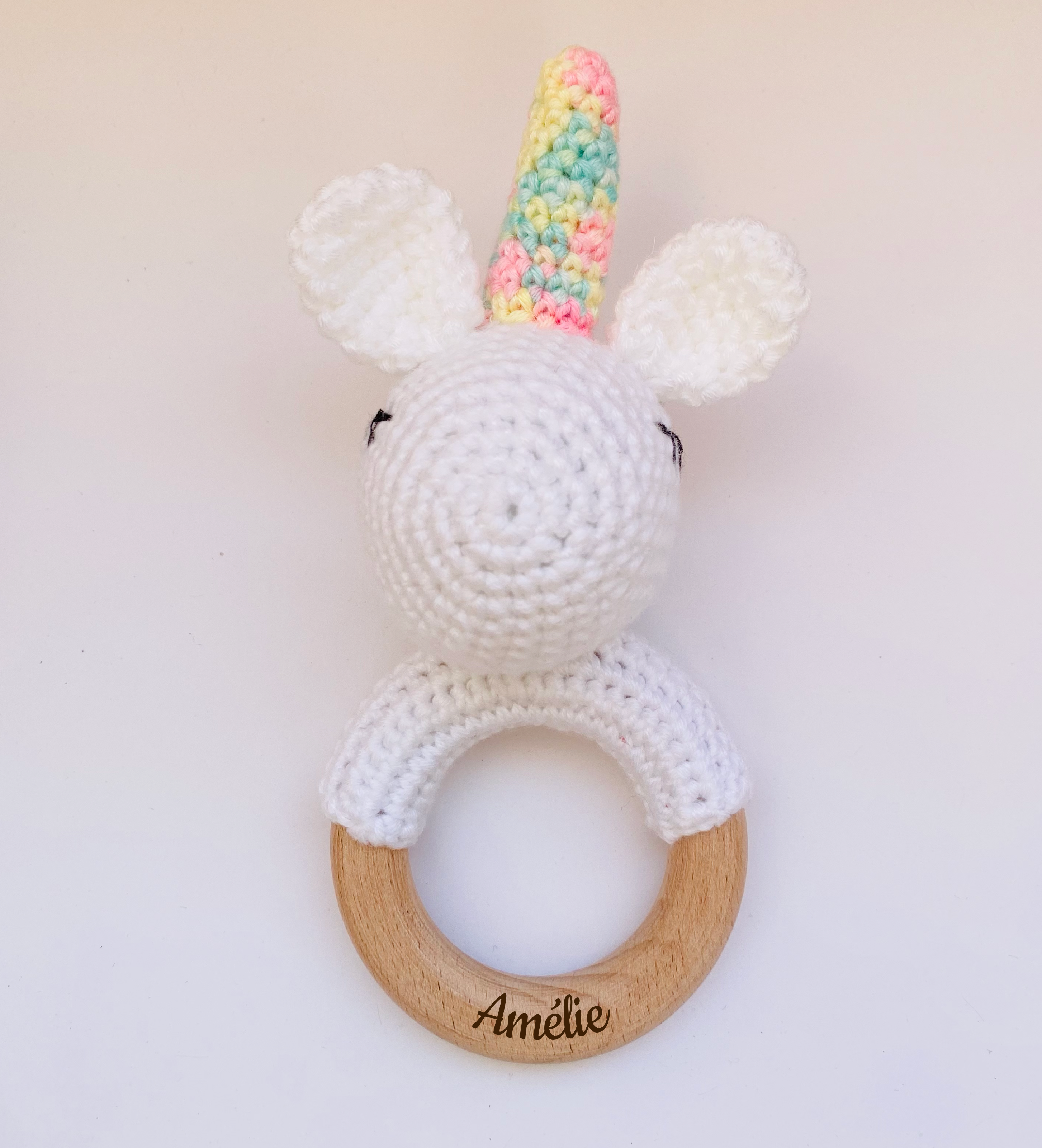 Crochet rattle for babies
