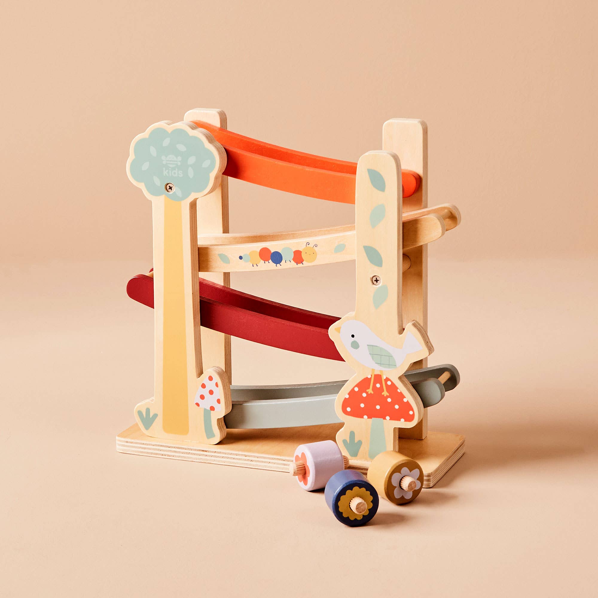 Just Bee Kids Wooden Garden Roller Ramp Toy